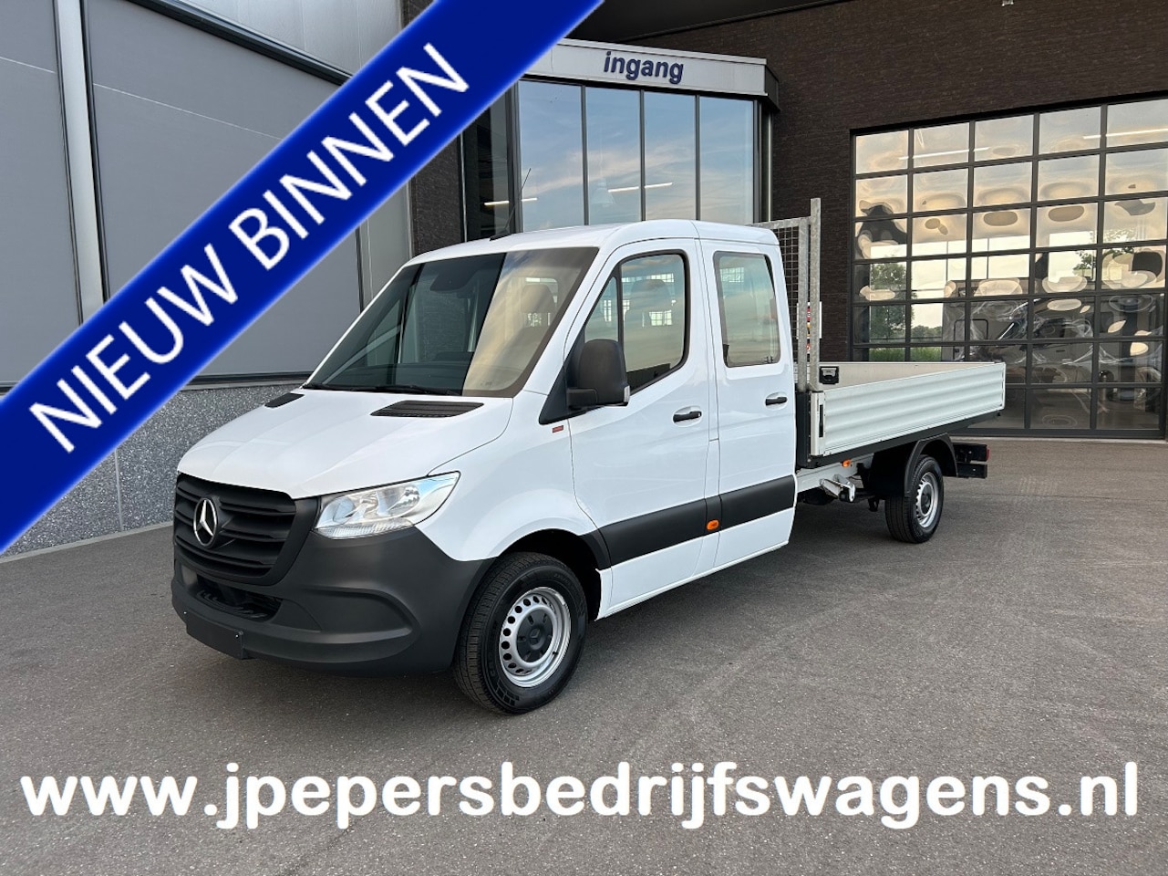 Mercedes-Benz Sprinter - 316 CDI L3 Dubbele cabine / Open laadbak / Trekhaak / Airco - AutoWereld.nl