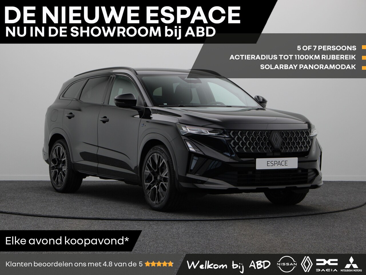 Renault Espace - esprit Alpine Hybrid 200 | Achteruitrijcamera | Adaptive Cruise Control | Elektronisch ger - AutoWereld.nl
