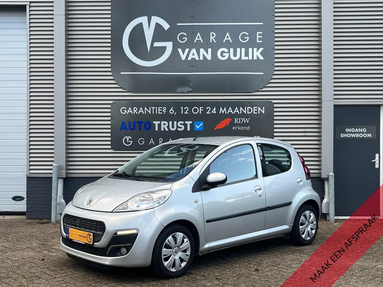 Peugeot 107 - 1.0 68PK Automaat 5 deuren Airco,Led,Isofix,Radio/CdSpeler,Aux,ElektrischPakket,Flippers,C - AutoWereld.nl