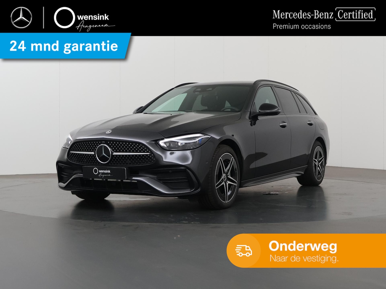 Mercedes-Benz C-klasse Estate - 300 e AMG Line | Stoelkoeling | Trekhaak | Leder | Night | - AutoWereld.nl