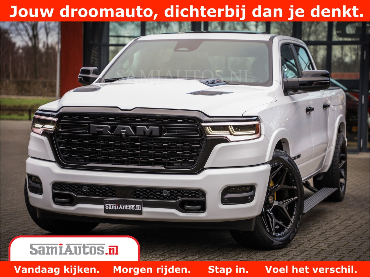 Dodge Ram 1500 - Limited Night High Output 540HP 706Nm | Massage + Full Option | De Meest Luxe en Volle Pic - AutoWereld.nl