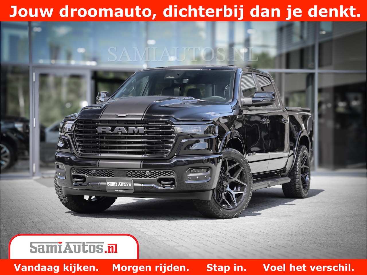 Dodge Ram 1500 - Laramie Night | Face Lift | 420Pk 636 Nn | Extra Groot Scherm + Passagiers Scherm | Comfor - AutoWereld.nl