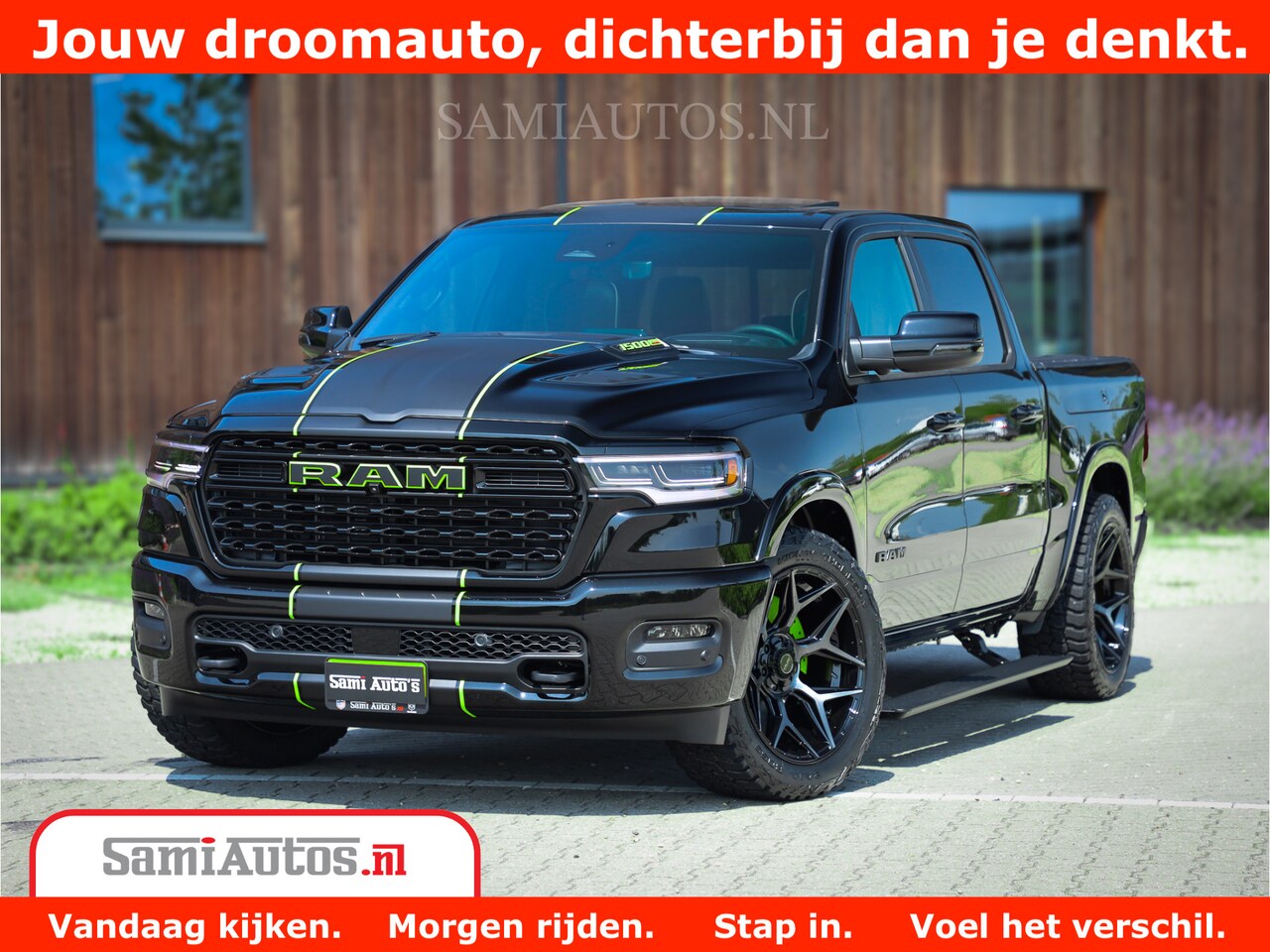 Dodge Ram 1500 - Limited Night High Output 540HP 706Nm | Massage + Full Option | De Meest Luxe en Volle Pic - AutoWereld.nl