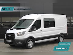Ford Transit - 350 2.0 TDCI 165pk L3H2 Dubbel Cabine Trend 6 zits - Carplay - Trekhaak - Camera - 2800kg