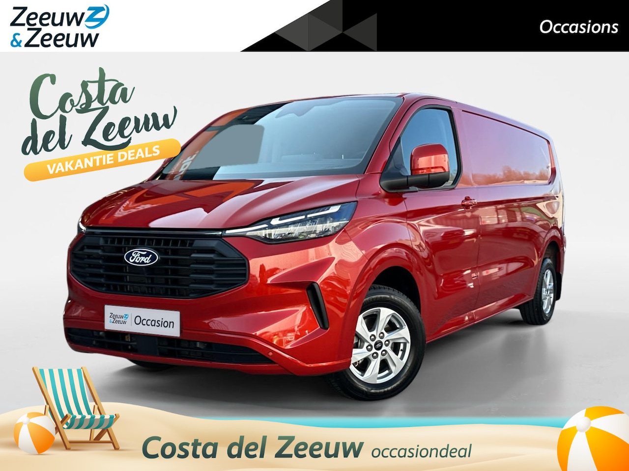 Ford Transit Custom - 320 2.0 TDCI L2H1 Limited 136 pk Automaat | Stoelverwarming | Trekhaak | Cruise Control | - AutoWereld.nl