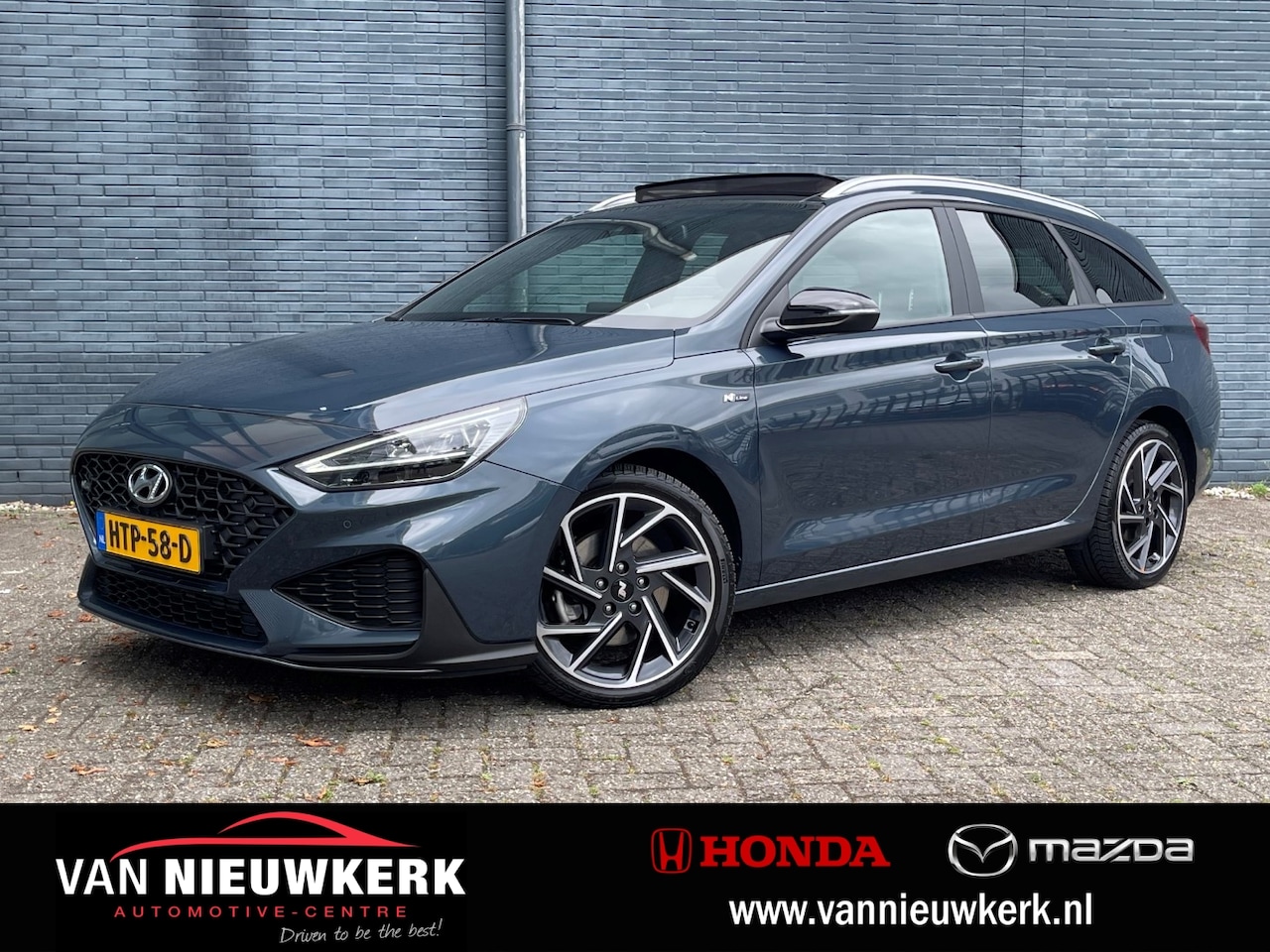 Hyundai i30 Wagon - 1.5 T-GDI 48V Hybrid 160pk Automaat N-Line Sky | Panoramisch schuif-/kanteldak | Carplay | - AutoWereld.nl