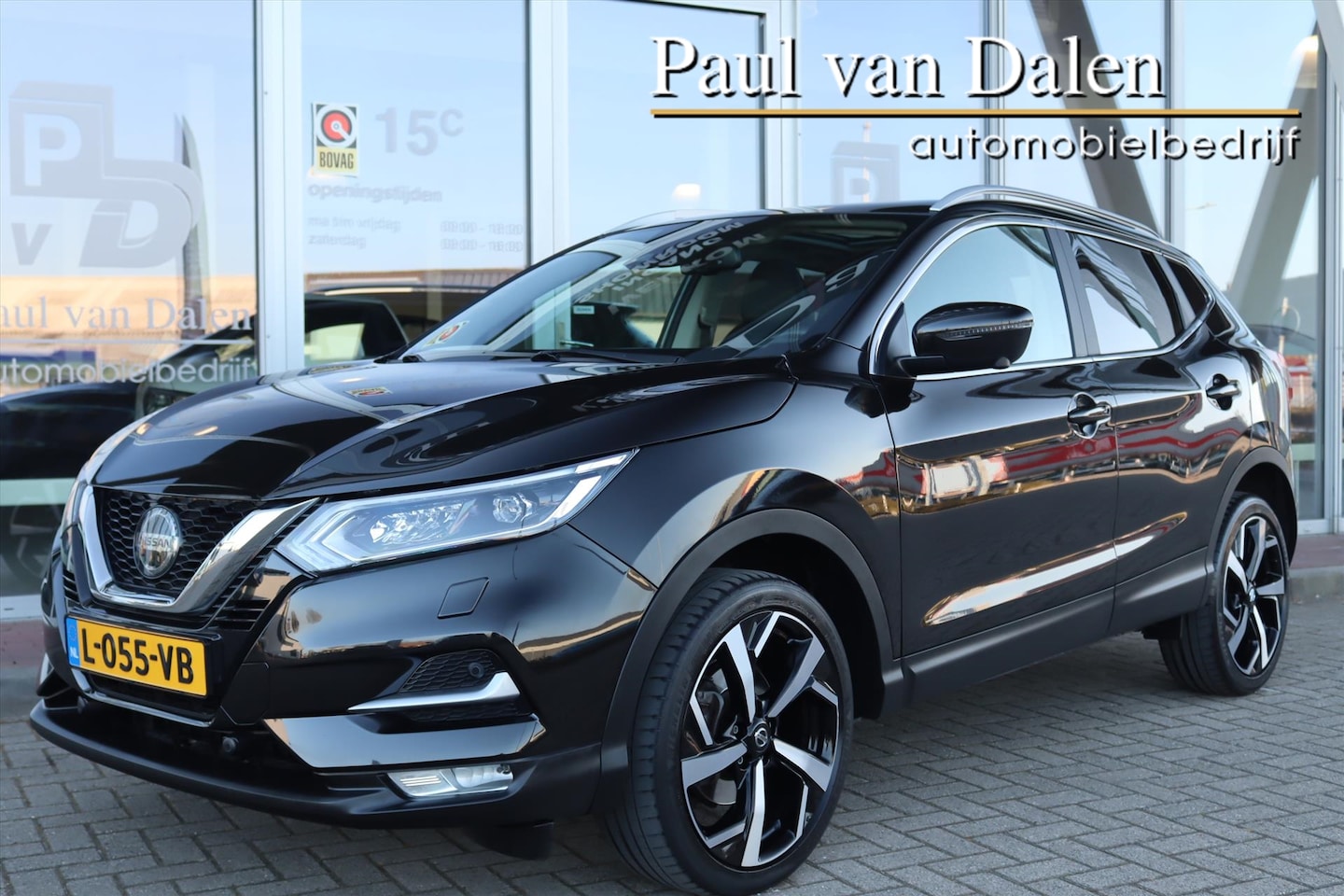 Nissan Qashqai - 1.3 DIG-T 160PK AUTOMAAT TEKNA+ Panodak | Navi | Electr.Stoel | Leer | Stoelverw. | Led | - AutoWereld.nl