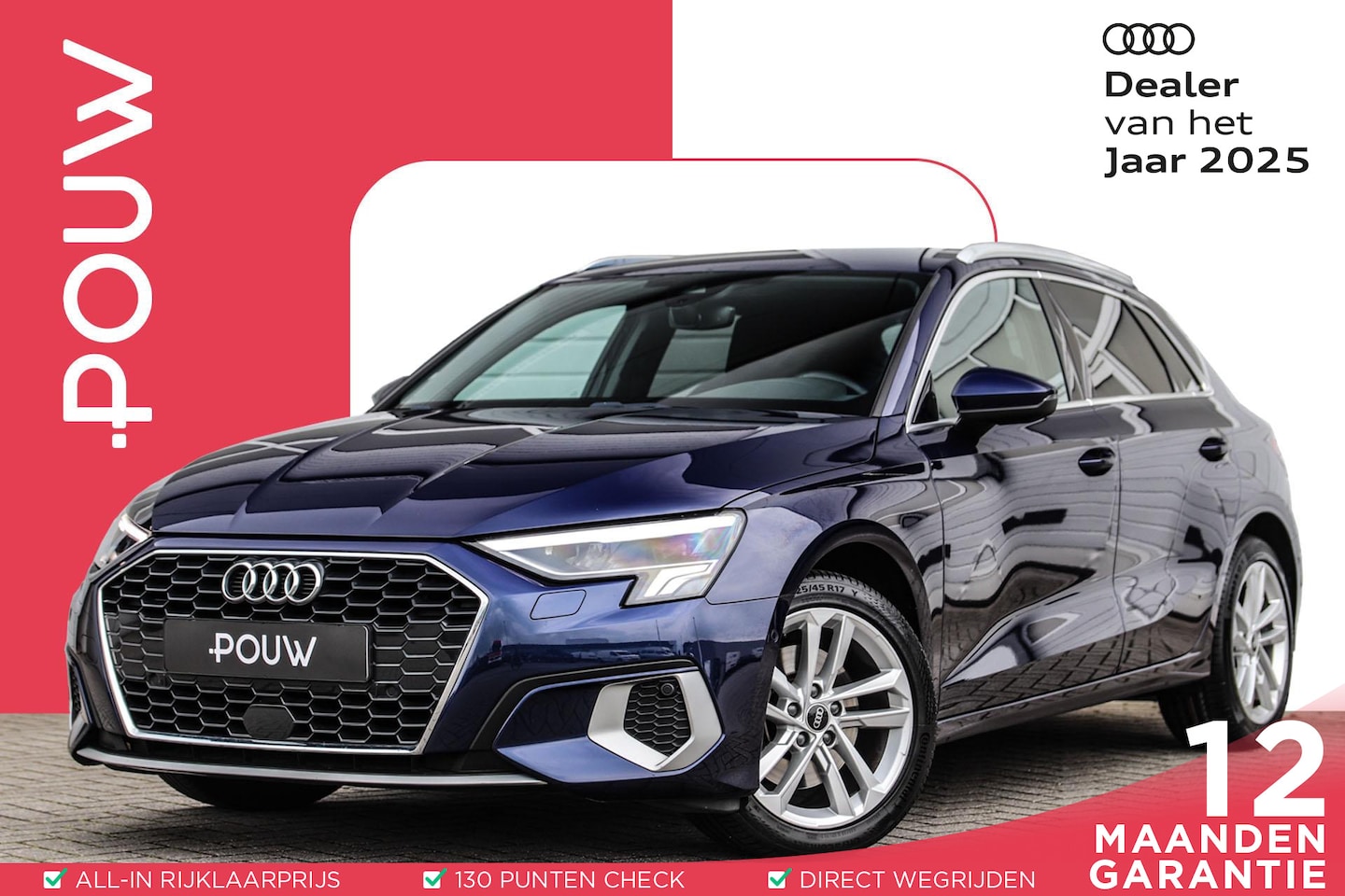 Audi A3 Sportback - 30 TFSI 110pk S-tronic Business Edition | Adaptive Cruise Control | Parkeer Assistent - AutoWereld.nl