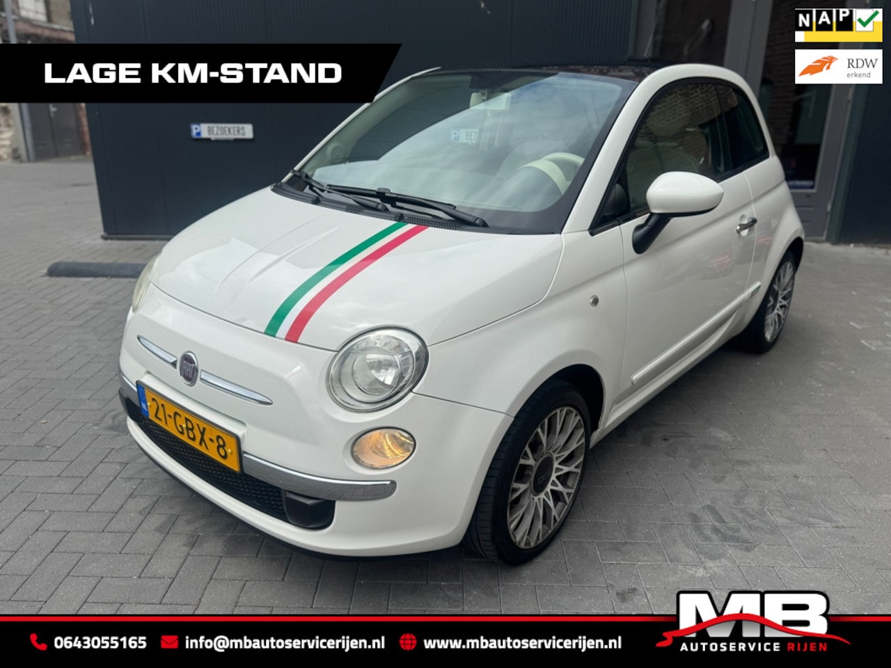 Fiat 500 - 1.2 Lounge 1.2 Lounge, Airco, panorama dak - AutoWereld.nl
