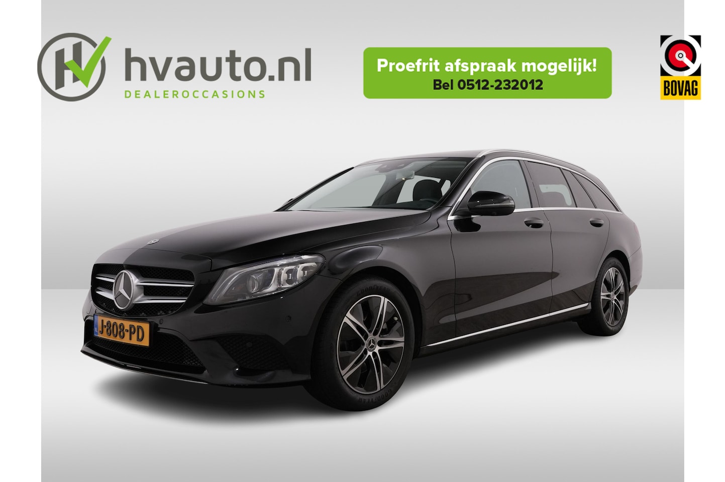 Mercedes-Benz C-klasse Estate - 200 184PK BUSINESS SOLUTION PLUS LUXURY DCT9 | Panoramadak | Leer | Privacy Glass - AutoWereld.nl