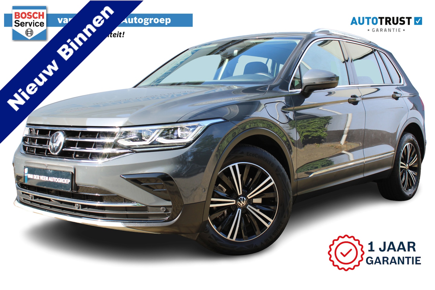Volkswagen Tiguan - 1.4 TSI eHybrid Eleganse | Incl. 12 maanden Garantie | Panorama dak | Stoel/stuur verwarmi - AutoWereld.nl