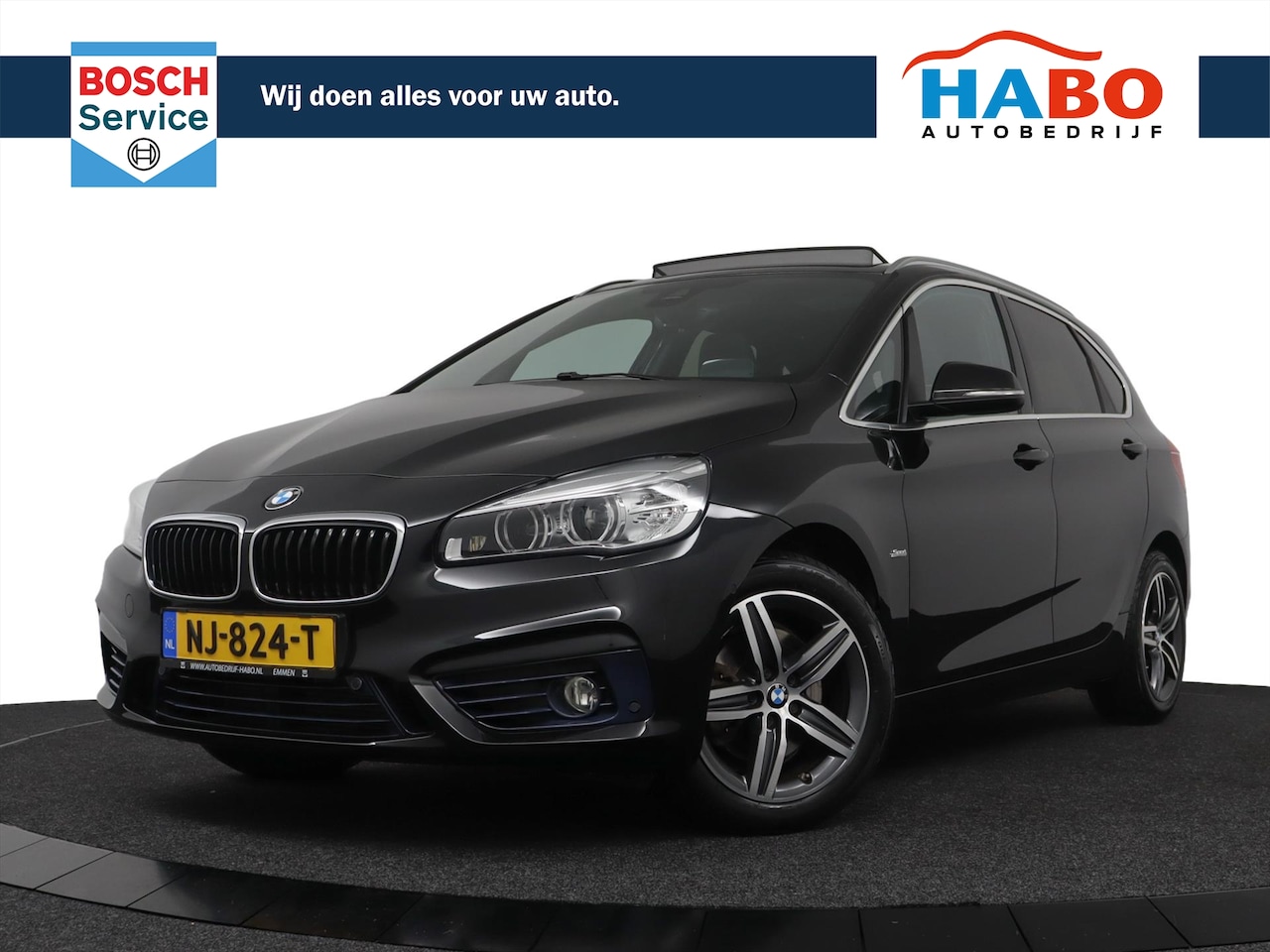 BMW 2-serie Active Tourer - (f45) 220I CENTENNIAL HIGH EXECUTIVE AUTOMAAT 192PK ECC/CRUISE/NAV/PANO.DAK/LEDER/REGEN-PA - AutoWereld.nl