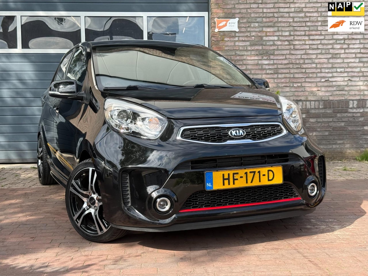 Kia Picanto - 1.2 CVVT SportsLine|Climate|Black & Yellow - AutoWereld.nl