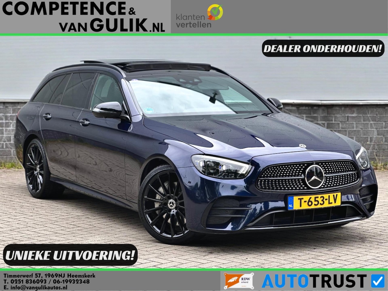 Mercedes-Benz E-klasse Estate - 300 e AMG Line | Pano | Distronic | Burmester | Augmented Reality | - AutoWereld.nl