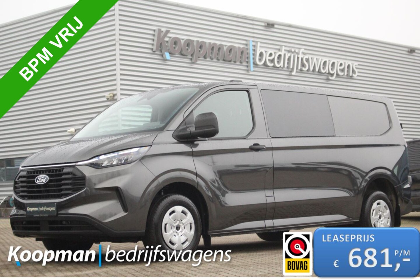 Ford Transit Custom - 320 2.0TDCI 136pk L2H1 Trend DC | 6-Zits | Sync 4 13" | Keyless | Carplay/Android | Lease - AutoWereld.nl