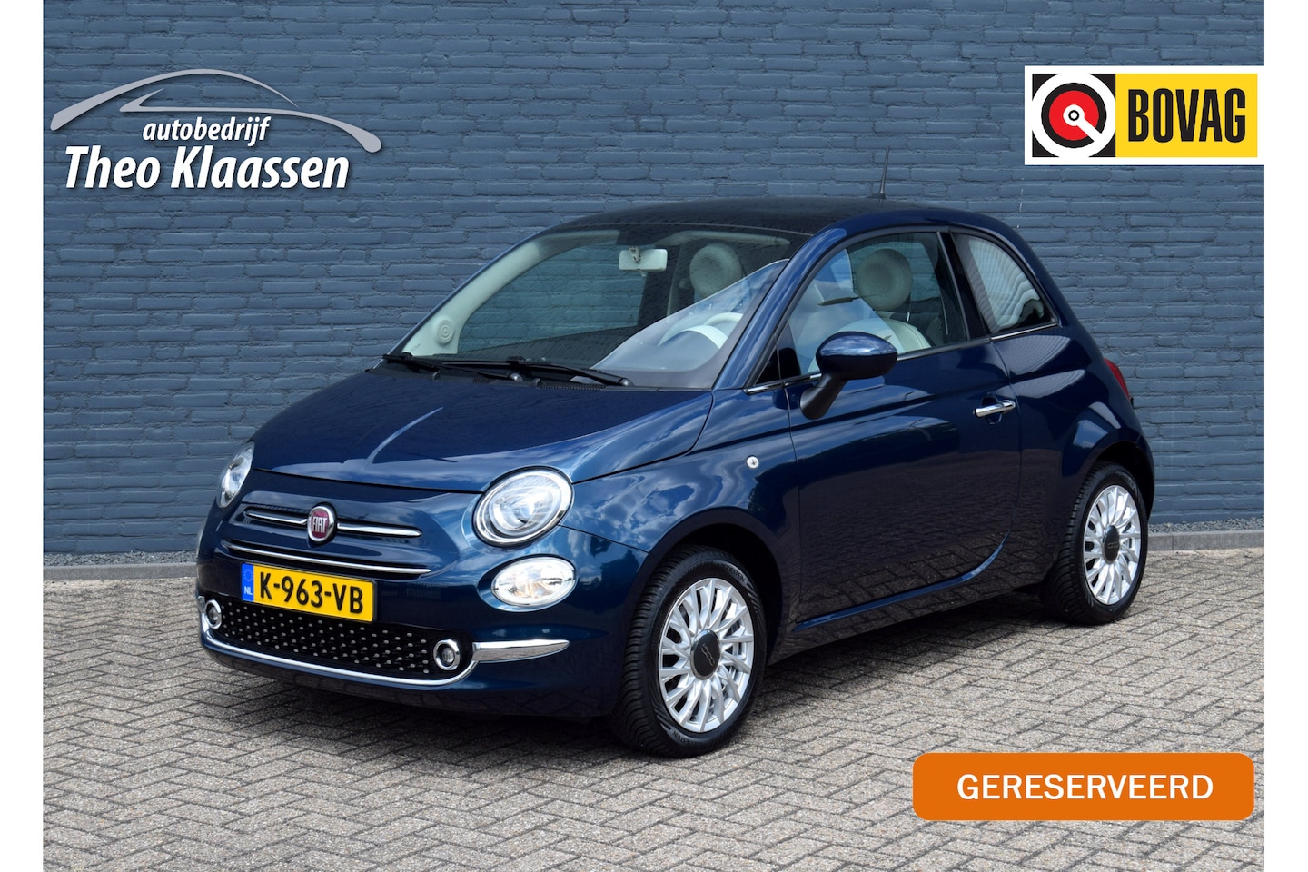 Fiat 500 - 1.2 Lounge Pano Cruise nieuwe distributie - AutoWereld.nl