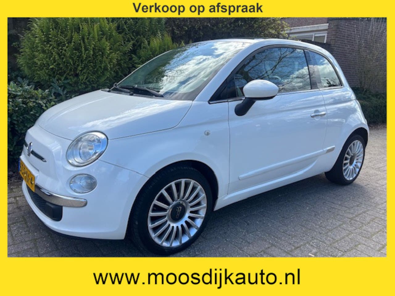 Fiat 500 - 1.2 Lounge 1e eig/ airco/ schuifdak/ met NAP/ Verkoop alleen op afspraak 06-53226433 - AutoWereld.nl