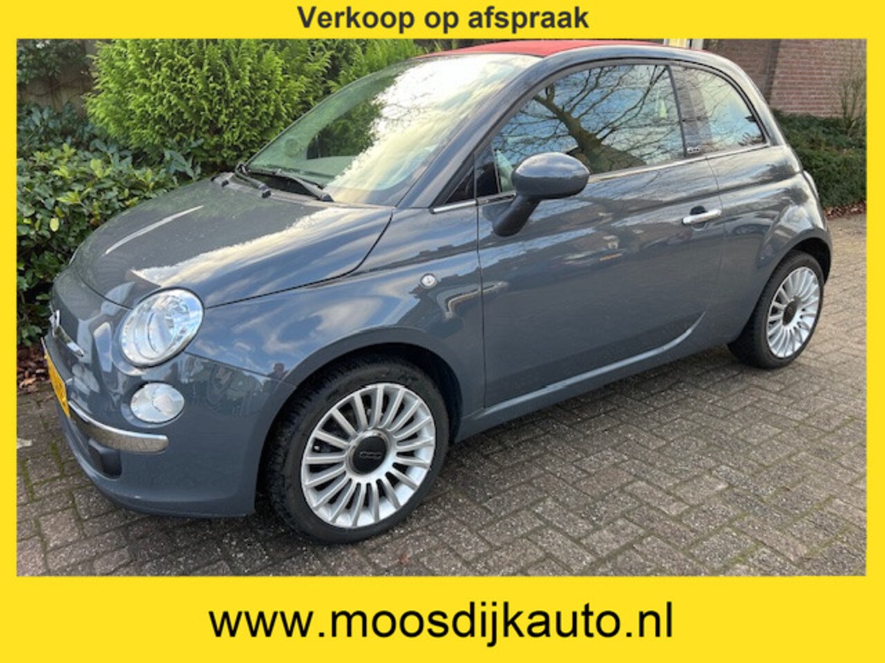 Fiat 500 C - cabrio/ 1.2 Lounge Automaat/ Orig NL Auto/ airco/ met NAP / Nw-APK/ Verkoop alleen op afsp - AutoWereld.nl