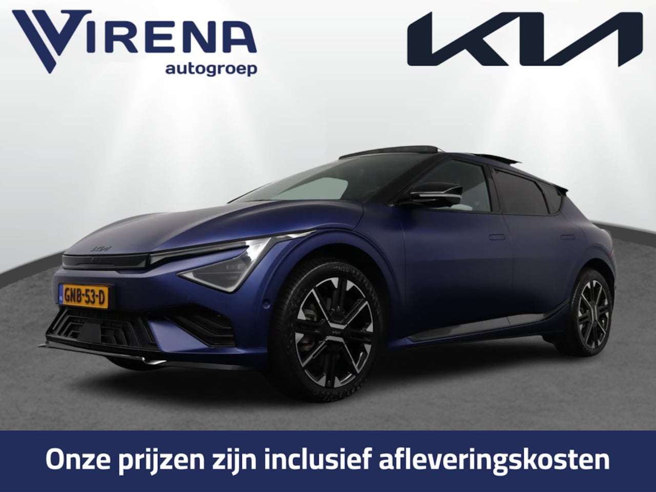 Kia EV6 - GT-Line 84 kWh - Schuif-/kanteldak - Stoel-/stuurverwarming - Navigatie - Apple CarPlay/An - AutoWereld.nl