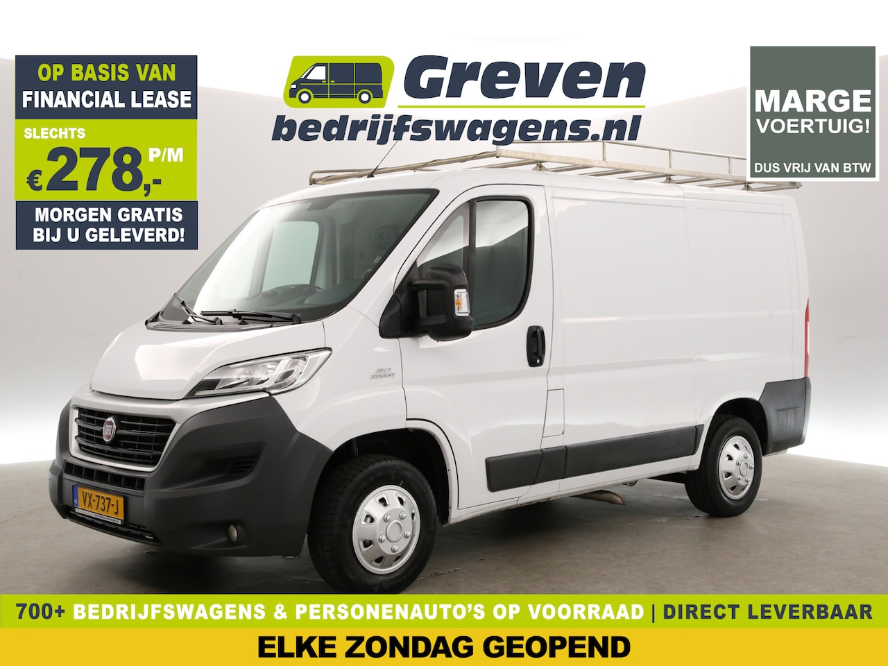 Fiat Ducato - 30 2.3 MultiJet L1H1 | MARGE! | 130PK Airco Camera Cruise Trekhaak Navigatie PDC 3 Persoon - AutoWereld.nl