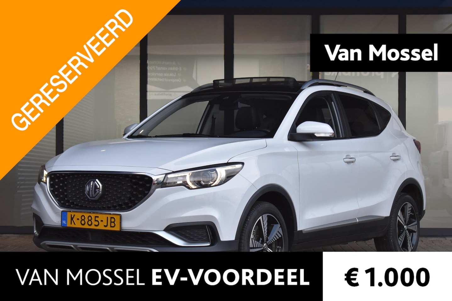 MG ZS - Luxury 45 kWh | Panoramadak | Camera | Elek. Stoelen | Apple Carplay | Blind Spot Info - AutoWereld.nl
