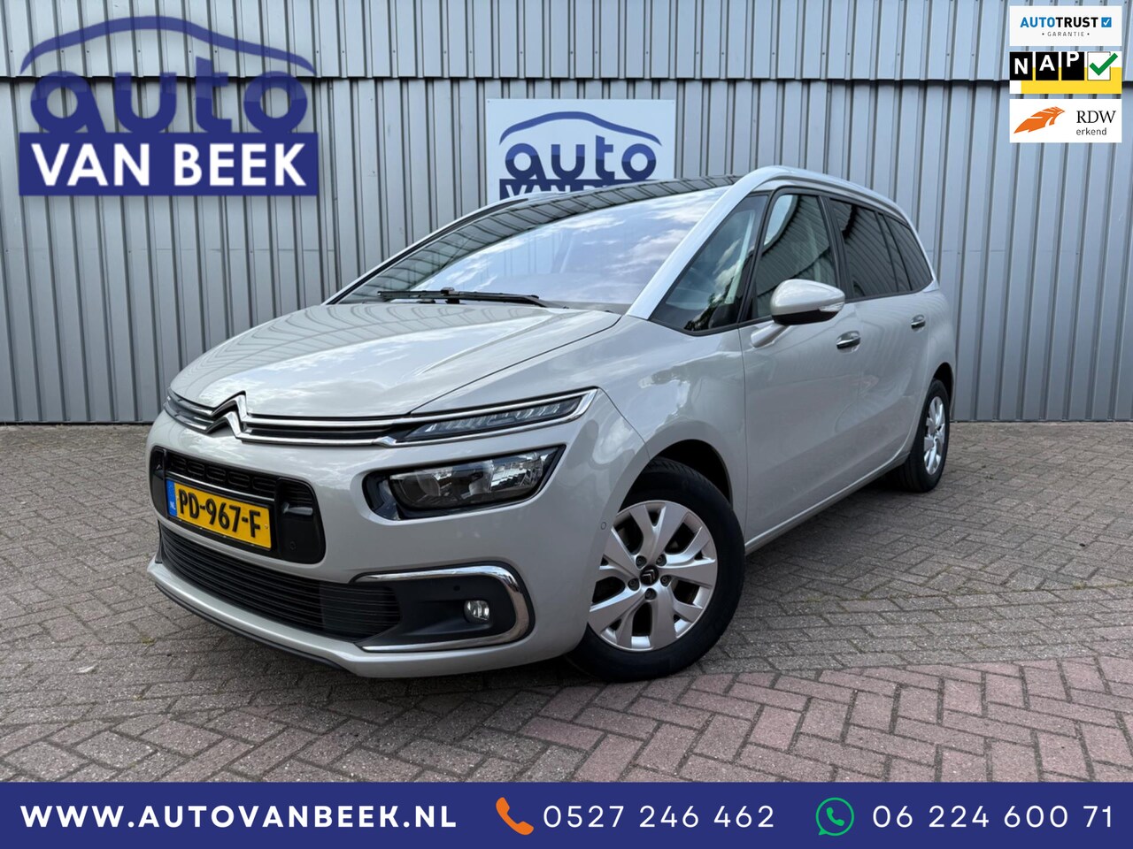 Citroën Grand C4 Picasso - 1.6 BlueHDi Business|Cam|7p|Trekhaak - AutoWereld.nl