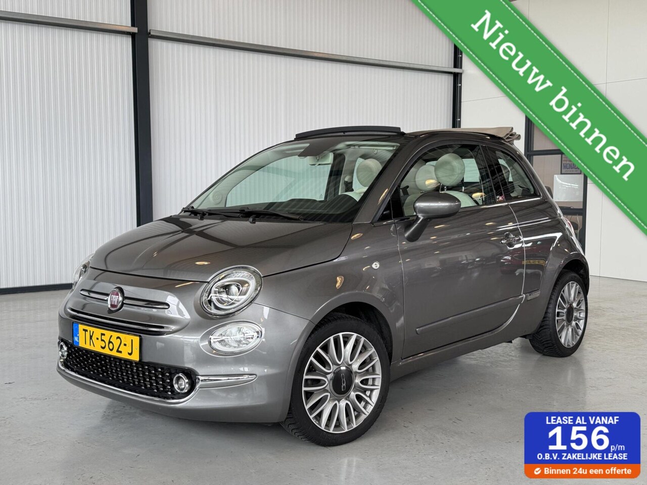 Fiat 500 C - 0.9 TwinAir Turbo Lounge Cabrio|Navi|Cruise Control|PDC| - AutoWereld.nl