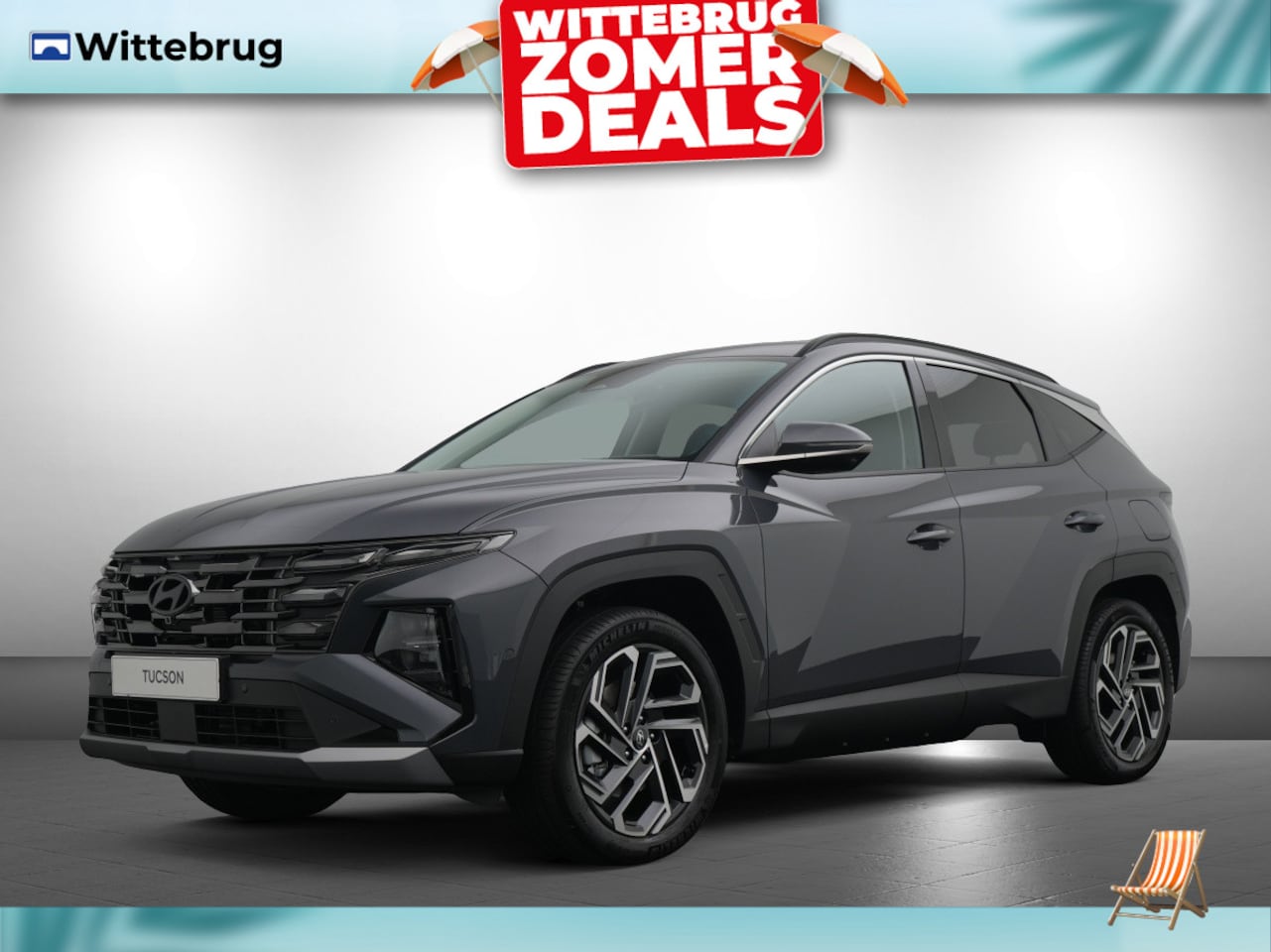 Hyundai Tucson - 1.6 T-GDI PHEV Premium FACELIFT Plug-Hybride Automaat met Navigatie, Lederen bekleding en - AutoWereld.nl
