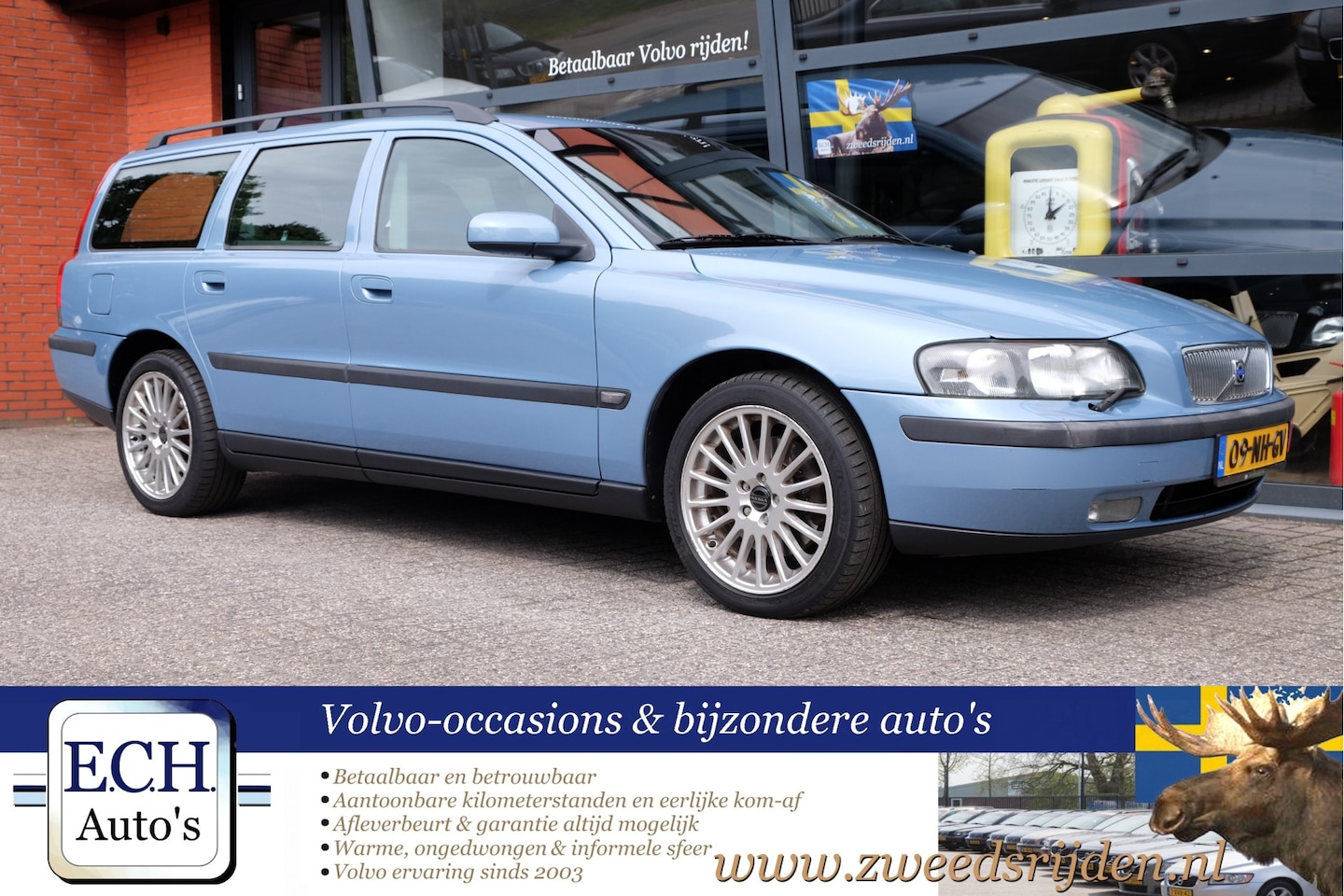 Volvo V70 - 2.3 T5 250 pk Aut. Leer, 17 inch, Trekhaak - AutoWereld.nl