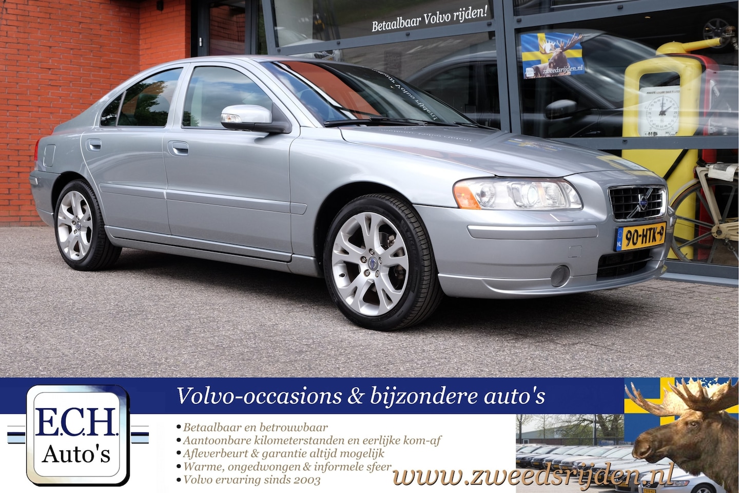 Volvo S60 - 2.4 Drivers Edition 2.4 140 pk Drivers Edition, Leer, Xenon, Trekhaak, 17 inch, Navi - AutoWereld.nl