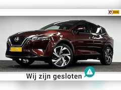 Nissan Qashqai - 1.3 MHEV Tekna Plus*Trekhaak*Panodak*Leder*360Camera*20''*Navi*Carplay
