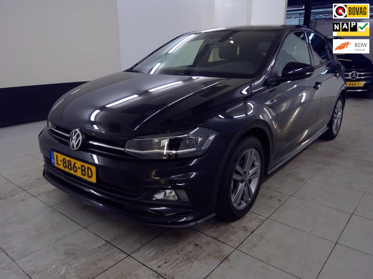 Volkswagen Polo - 1.0 TSI Highline Business R Line+led+Vitrual+navigatie+pano-dak+leder+trekhaak = SUPER !! - AutoWereld.nl