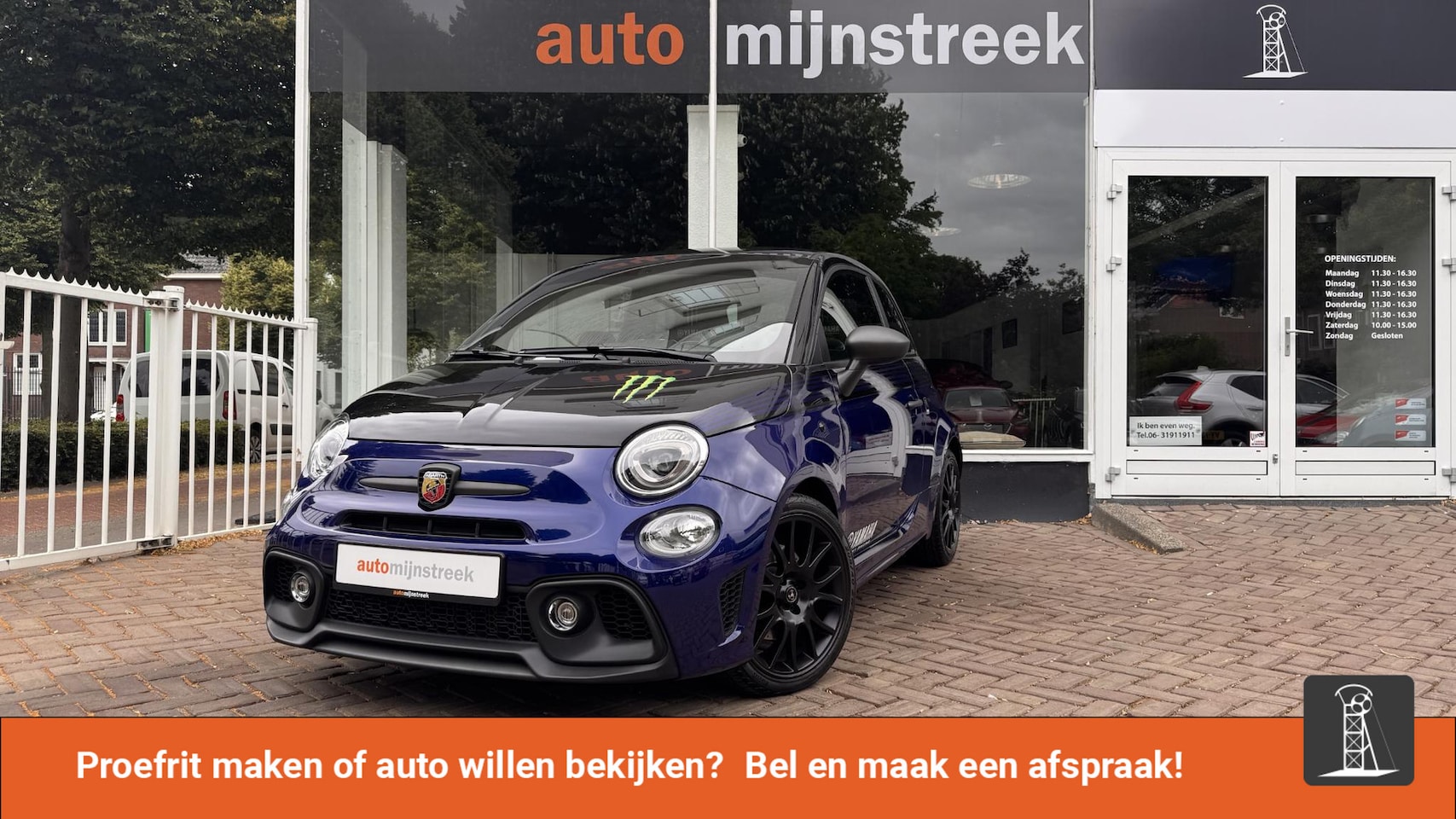 Fiat 500 Abarth - 1.4 T-Jet 595 Monster Energy Yamaha |Verkeert in nieuwstaat | Dealer onderhouden | - AutoWereld.nl