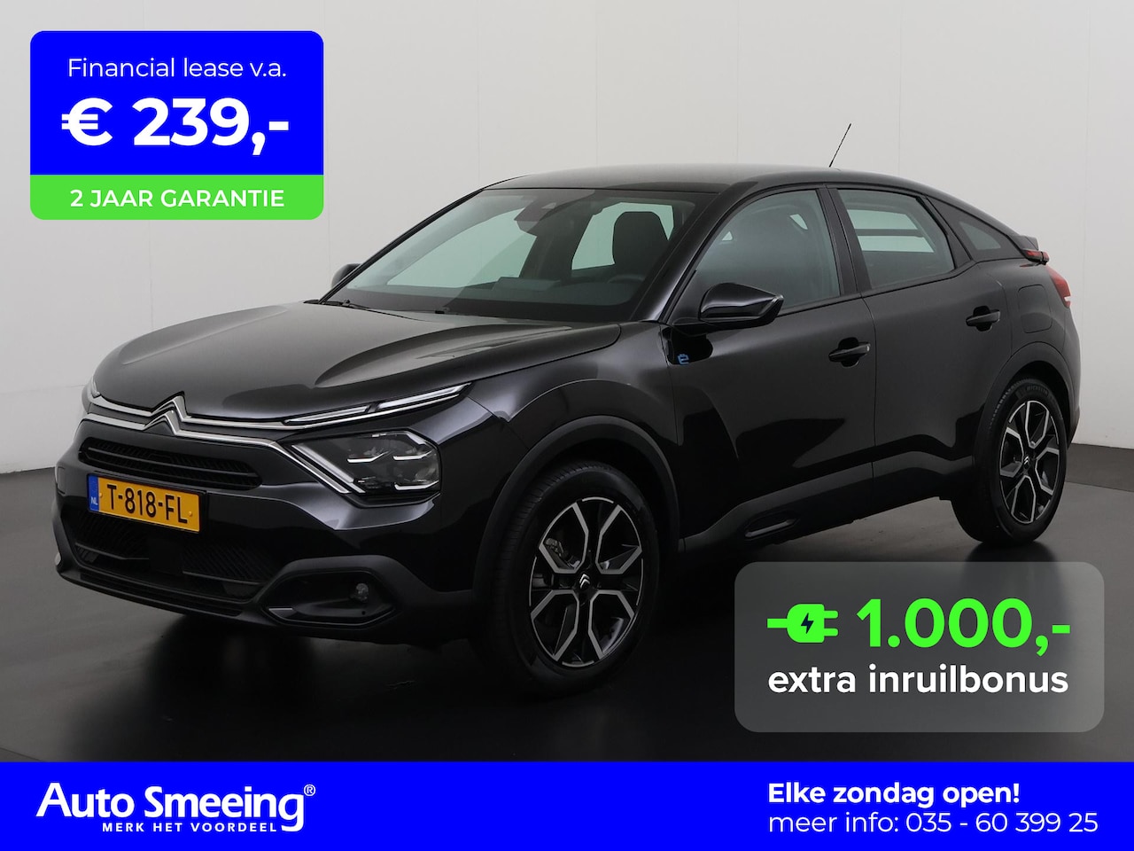 Citroën Ë-C4 - Feel 50 kWh | Camera | Warmtepomp | Digital Cockpit | Zondag Open! - AutoWereld.nl