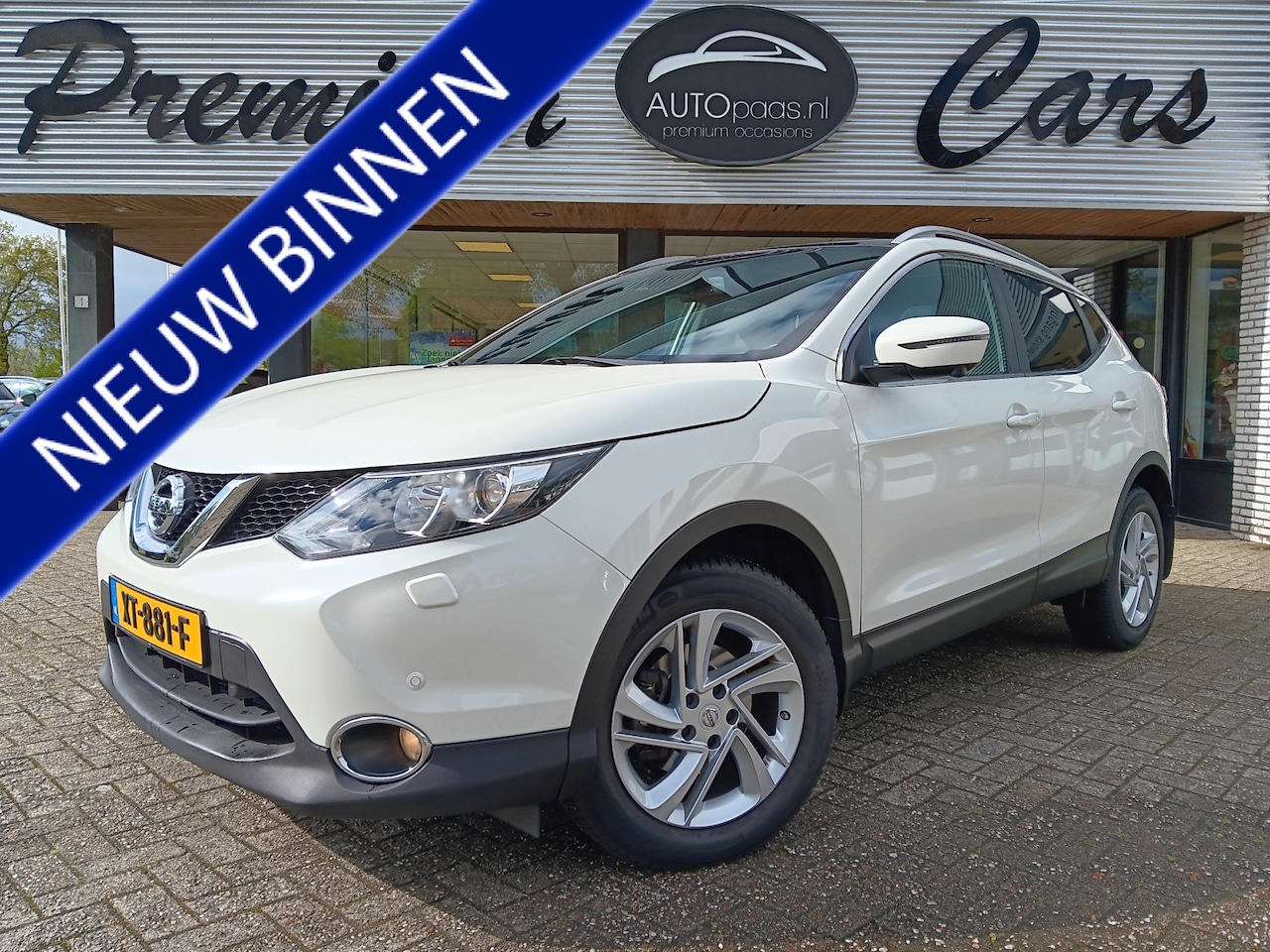 Nissan Qashqai - 1.2 116PK Automaat Tekna 17".Alle opties|Parelmoerwit|Nieuwstaat! - AutoWereld.nl