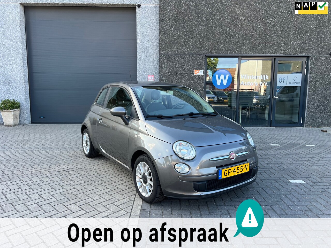 Fiat 500 - 1.0 TwinAir Pop Airco! Nap! Grijs! Nieuwe Apk! - AutoWereld.nl