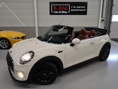 MINI Cabrio - 1.5 Cooper Salt Business Automaat Leder bruin Diamond Stitch Airco NL-auto NAP Boekjes Spo