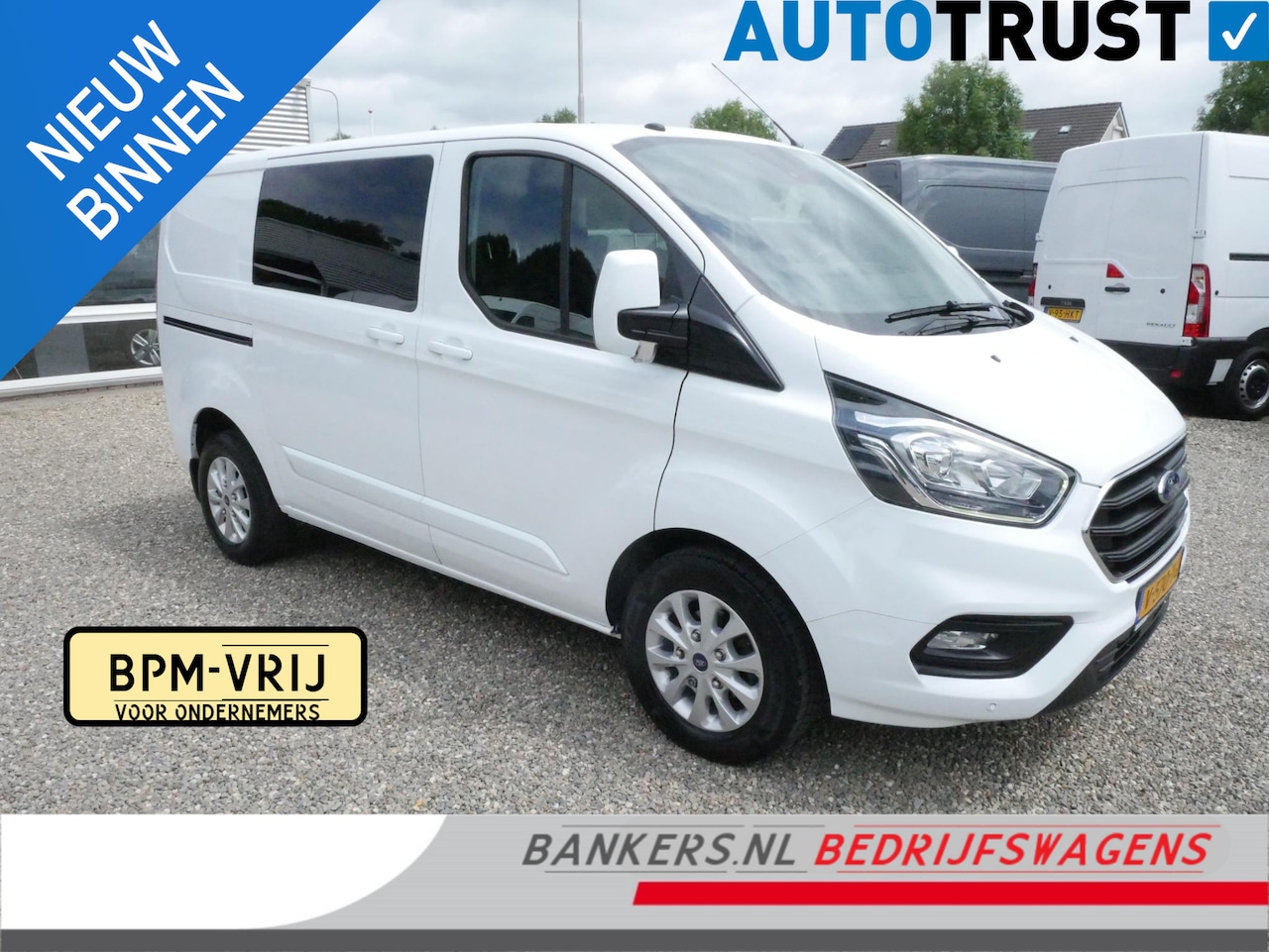 Ford Transit Custom - 2.0 TDCI 105PK,L1H1, Limited, Dubbel cabine, Airco - AutoWereld.nl