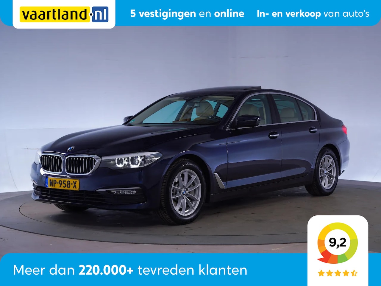 BMW 5-serie - 530i Executive Aut. [ Schuifdak Leder LED Navi ] - AutoWereld.nl