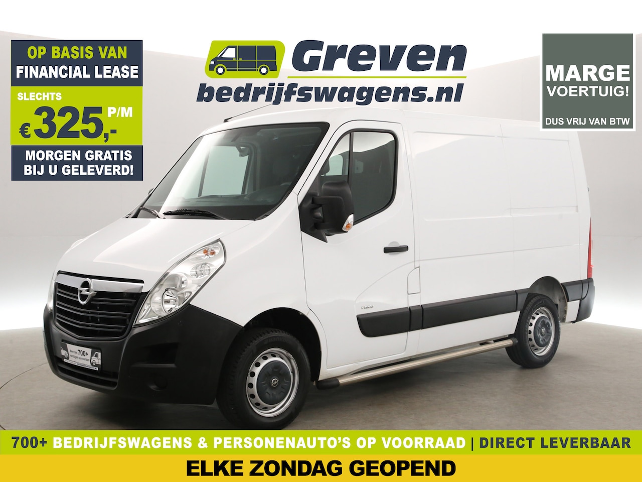 Opel Movano - 2.3 L1H1 | MARGE! | Airco Trekhaak 3 Persoons Elektrpakket Sidebars - AutoWereld.nl