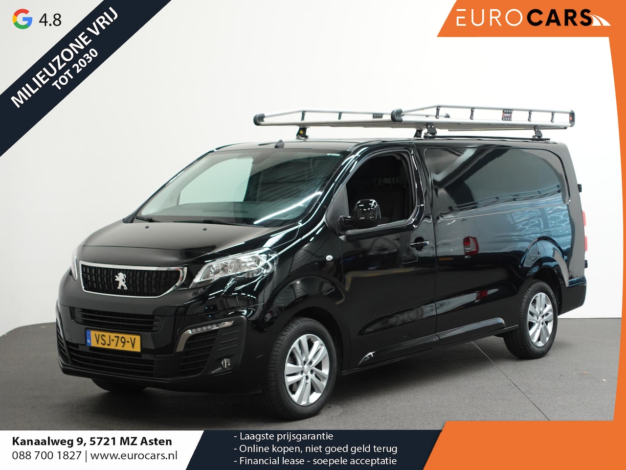 Peugeot Expert - 180pk Automaat L3H1 Long Premium Navigatie Apple Carplay Trekhaak Imperiaal Airco Cruise c - AutoWereld.nl