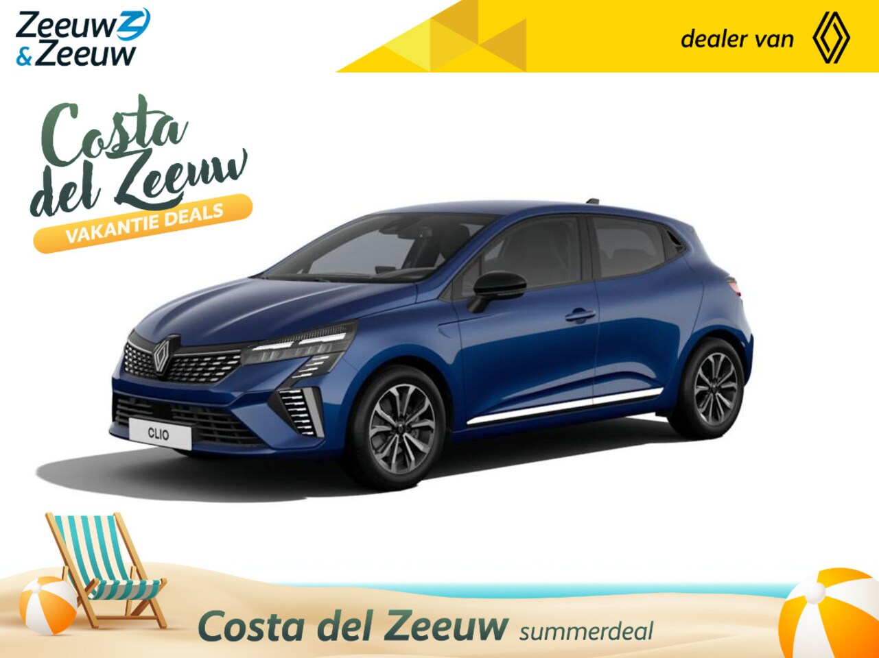 Renault Clio - 1.6 E-Tech Full Hybrid 145 techno | Nu 8x uit voorraad leverbaar met €2.000,- extra Zeeuw - AutoWereld.nl