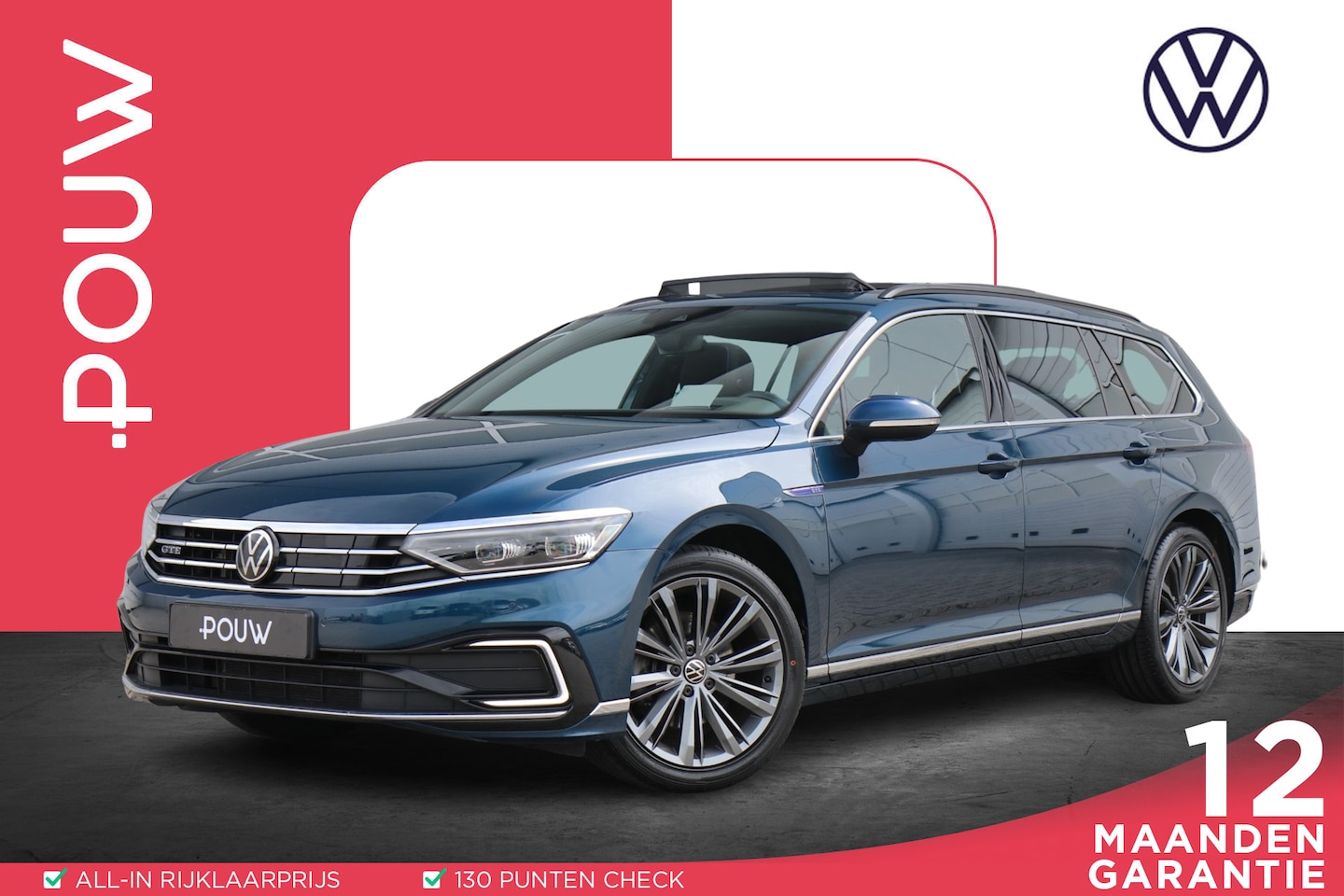 Volkswagen Passat Variant - 1.4 TSI 218pk DSG PHEV GTE Business | SoH 94% | Panoramadak | Navigatie | Achteruitrijcame - AutoWereld.nl