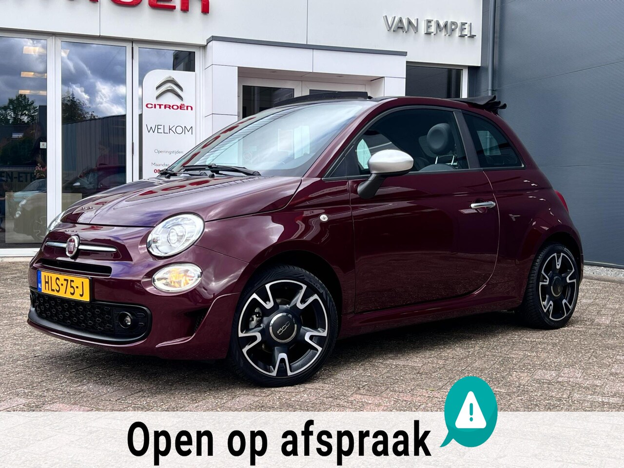 Fiat 500 C - 1.0 Hybrid Launch Edition | Parkeersensoren | Airco | Cruise Control | - AutoWereld.nl
