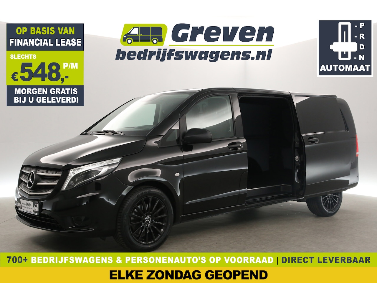 Mercedes-Benz Vito - 119 CDI Extra Lang 191PK Automaat LED Airco Cruise Camera Carplay 2xSchuifdeur 18"LMV  Nav - AutoWereld.nl