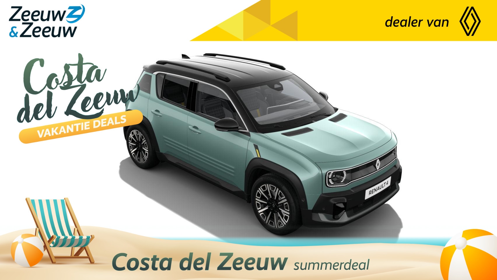 Renault 4 - comfort range iconic 52 kWh | NIEUW TE BESTELLEN NU MET €1.000,- SALE & SALE KORTING!!! - AutoWereld.nl