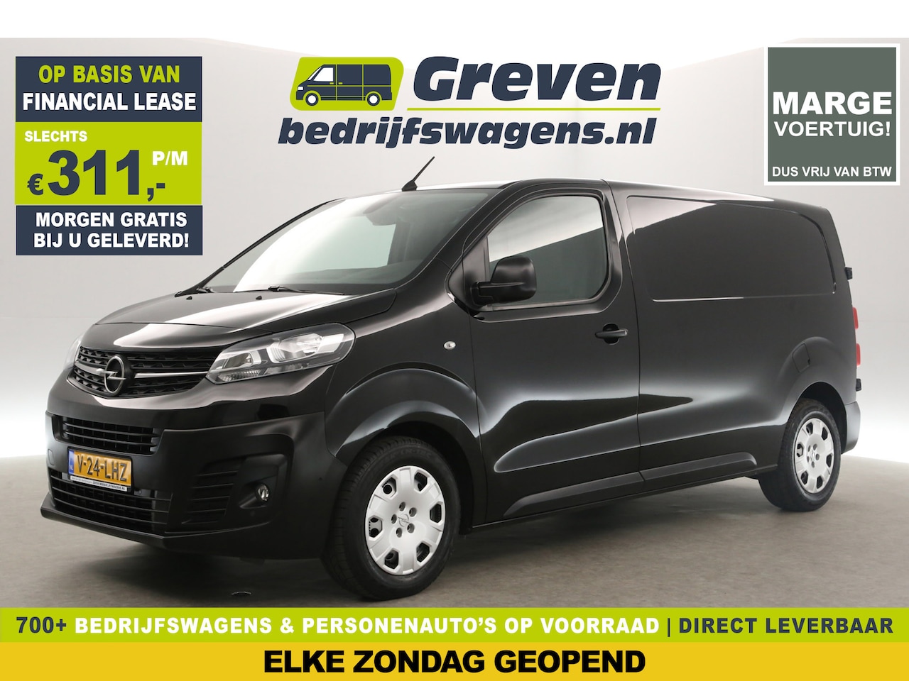Opel Vivaro - 1.5 CDTI L2H1 Marge Airco Cruise Carplay Parkeersensoren Navigatie Elektrpakket - AutoWereld.nl
