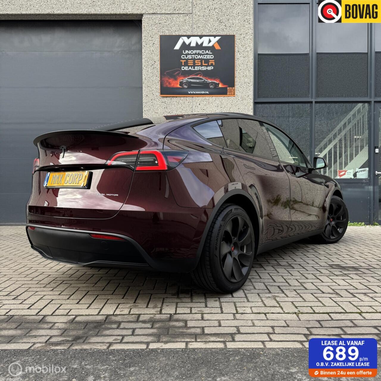 Tesla Model Y - Long Range RWD 2024 Red Cherry MiG MMX PACK - AutoWereld.nl