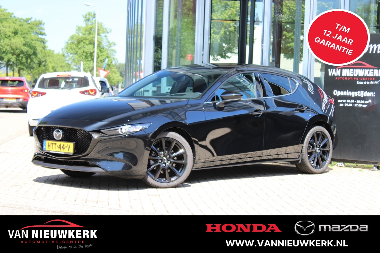 Mazda 3 - Hatchback Skyactiv-G 140pk M Hybrid Homura 18Inch Gloss Black Draadloze Carplay&Android - AutoWereld.nl