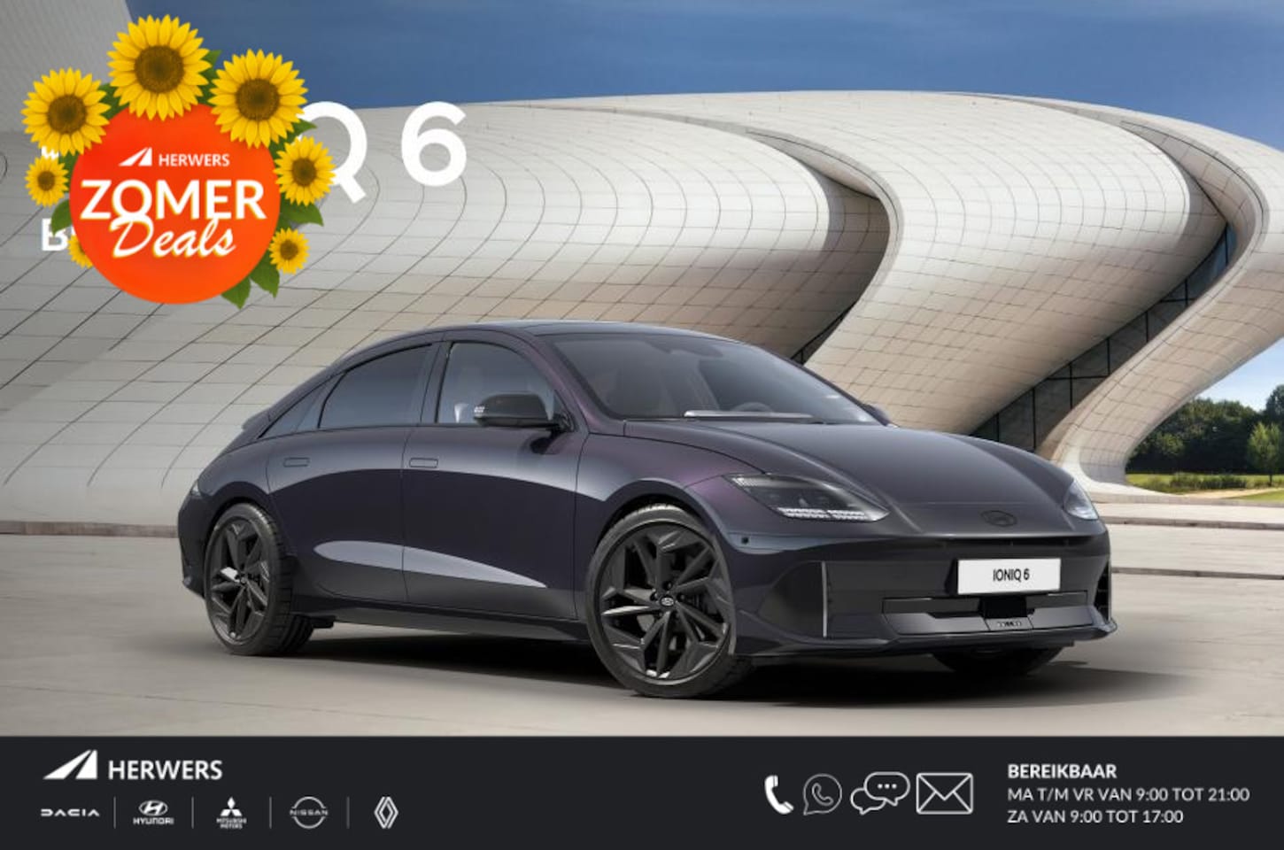 Hyundai IONIQ 6 - Business 77.4 kWh / Rijklaarprijs Ultimate Red / Nu Te Bestellen / Levertijd 3 Maanden - AutoWereld.nl